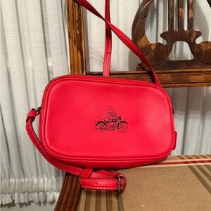 Coach Disney Mickey mouse on Motorcycle Crossbody Purse